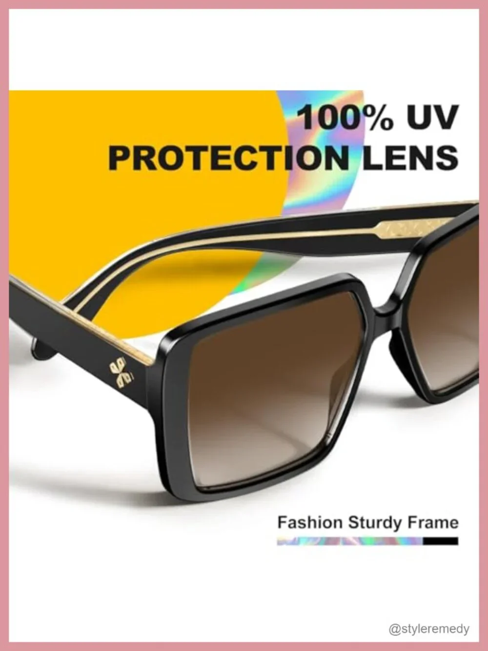 Oversized Large Square Sunglasses for Women UV400 TR90